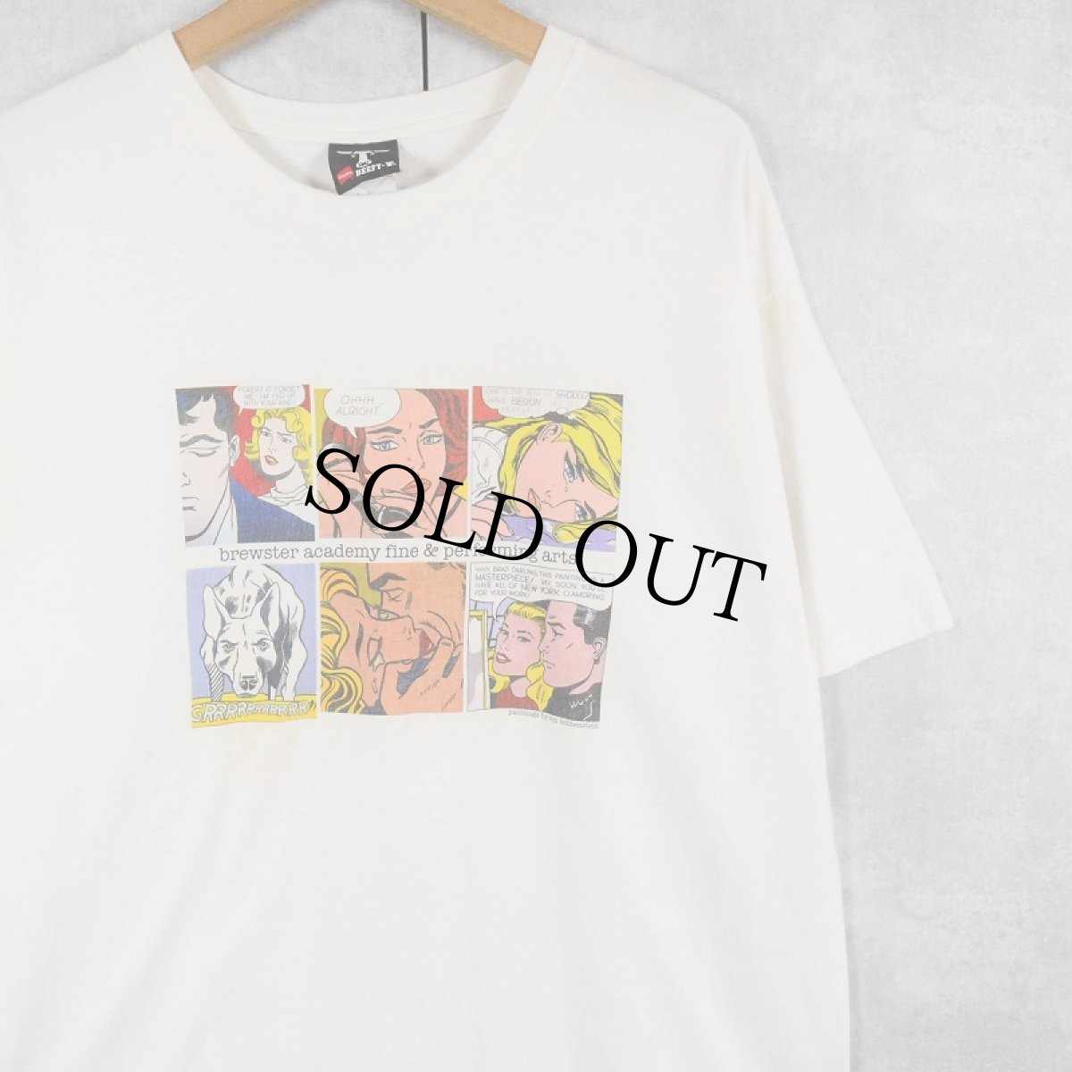 画像1: Roy Lichtenstein アートプリントTシャツ (1)