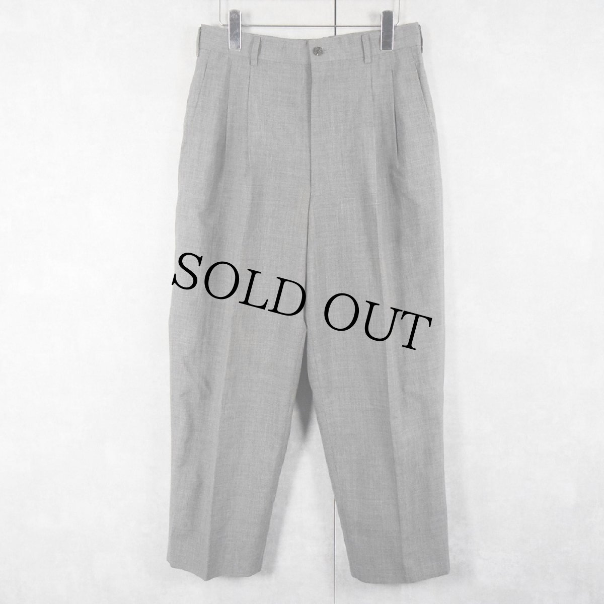 画像1: 90's COMME des GARCONS HOMME 2タック ウールスラックス W30 (1)