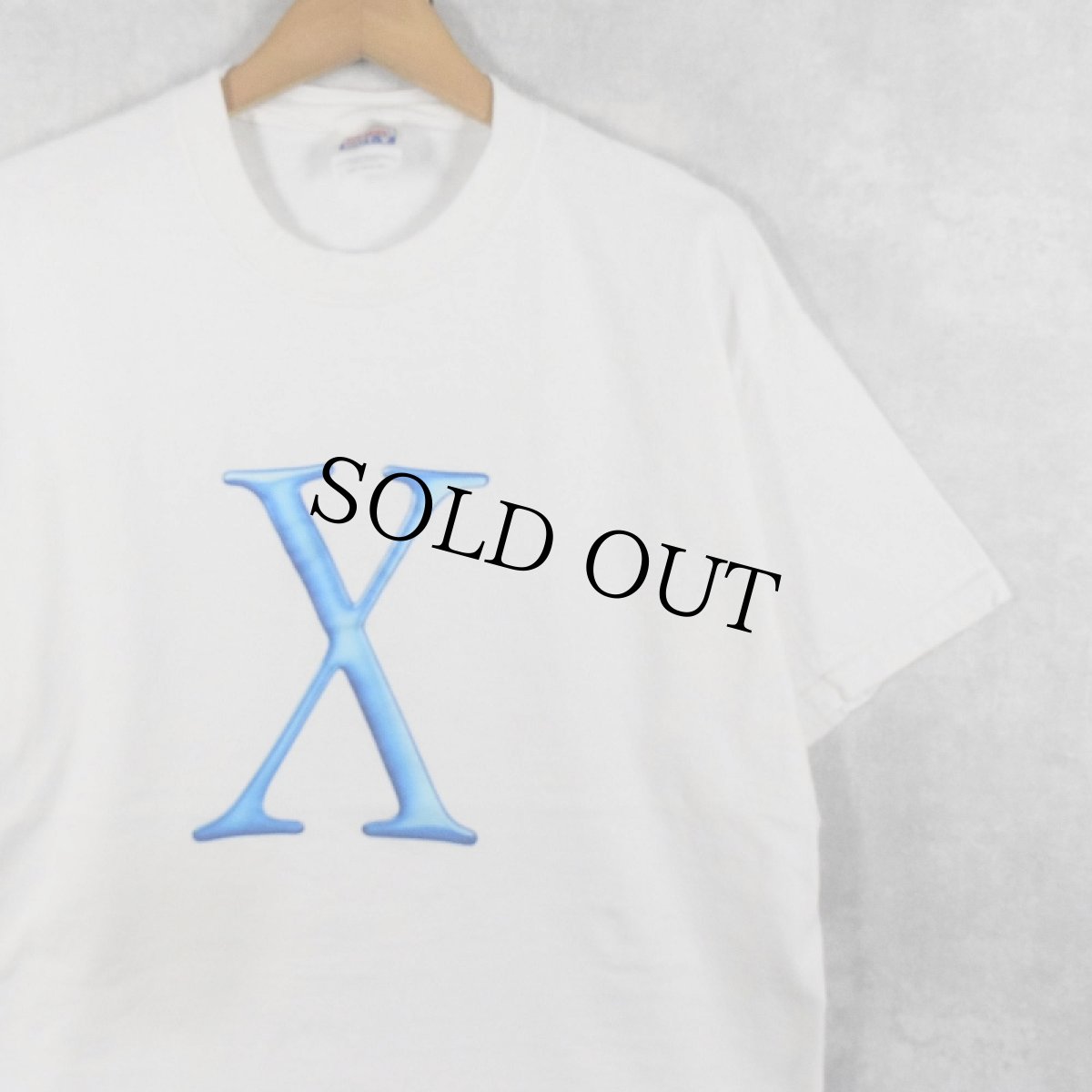 画像1: 2000's Apple "Mac OS X" プリントTシャツ L (1)