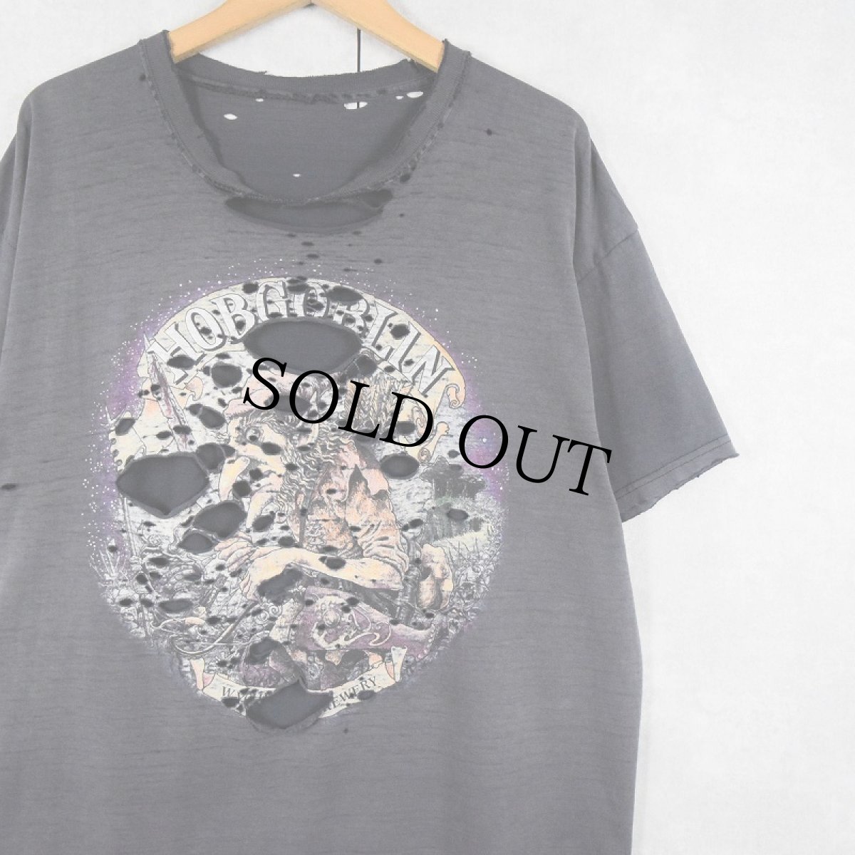 画像1: HOBGOBRIN ビールメーカー ロゴブリンプリントTシャツ BLACK (1)