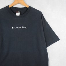 画像1: 2000's Apple "Crocker Park" ロゴプリントTシャツ BLACK (1)