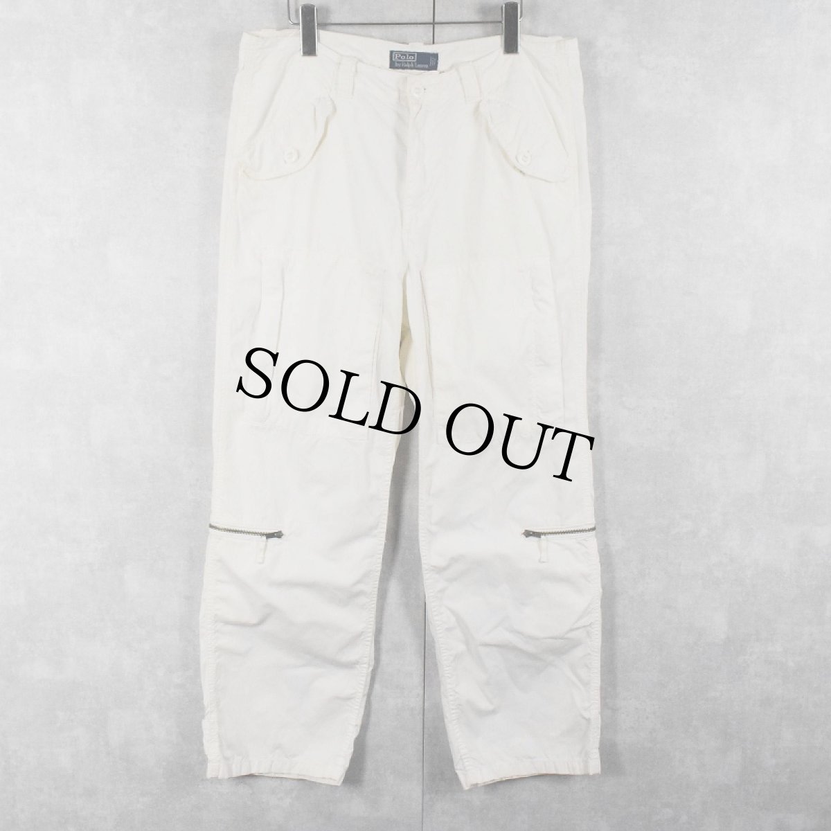 画像1: POLO Ralph Lauren "MILITARY TYPE" コットンカーゴパンツ W36 (1)