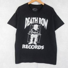 画像1: DEATH ROW RECORDS ヒップホップレコードレーベル ロゴTシャツ L (1)