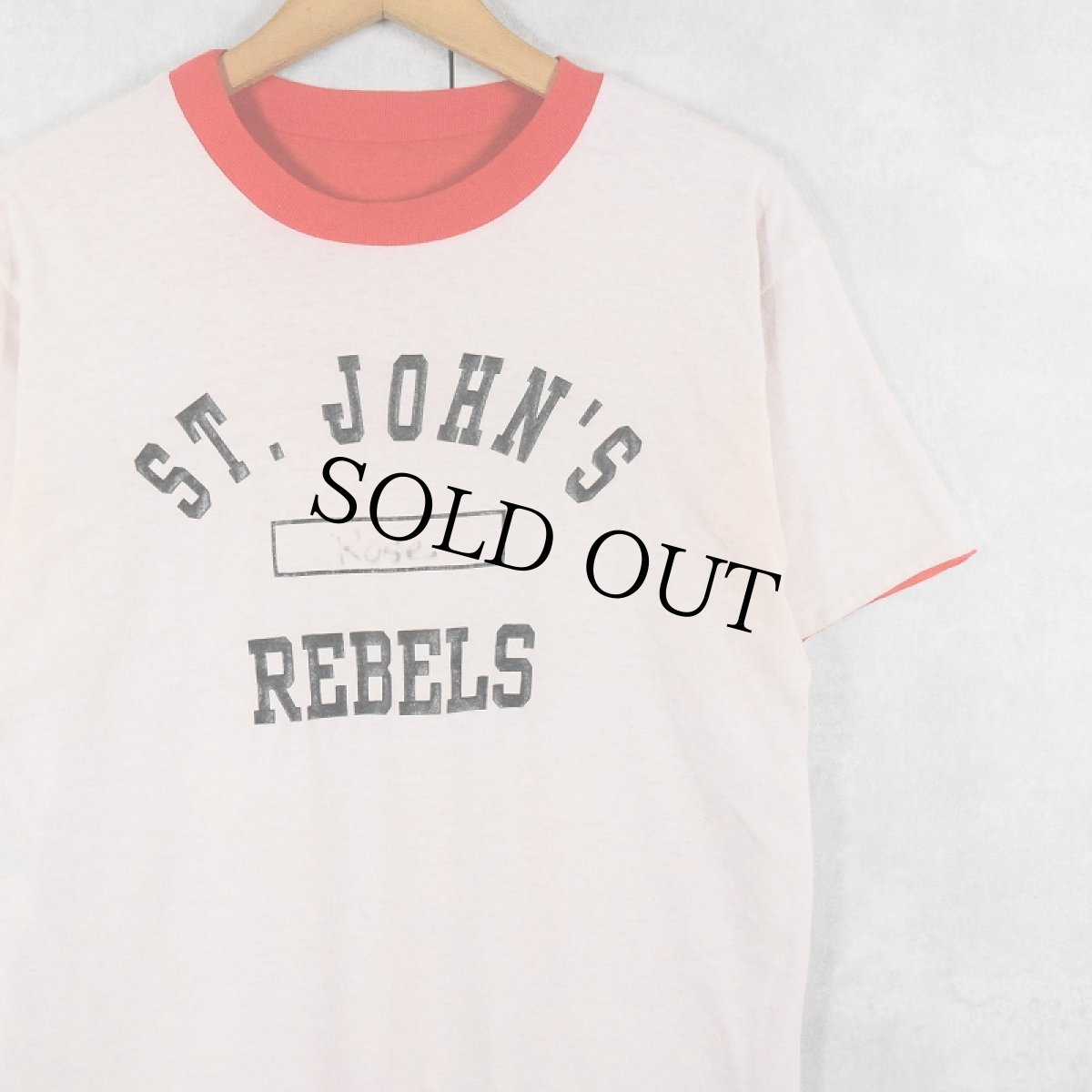 画像1: 80's〜 "ST. JOHN'S REBELS" ダブルフェイス リバーシブルTシャツ (1)