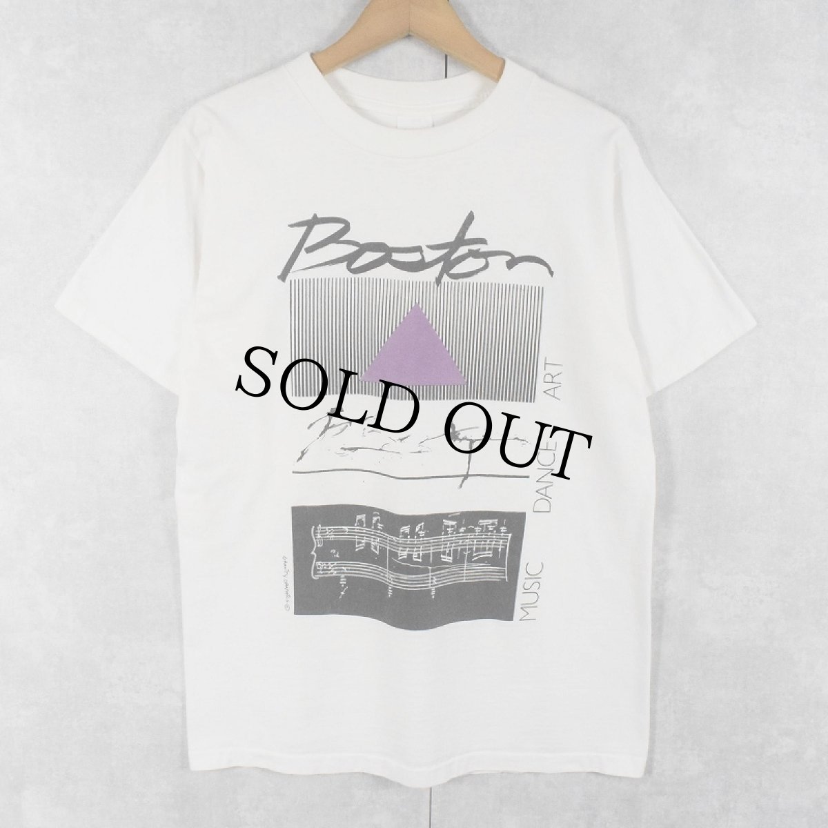 画像1: 90's GRAVITY GRAPHICS "MUSIC DANCE ART" プリントTシャツ L (1)