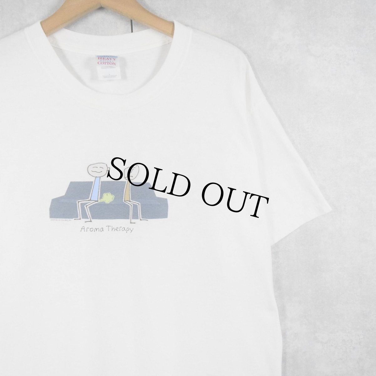 画像1: 2000's Be As You Are "Aroma Therapy" イラストプリントTシャツ L (1)