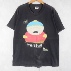 画像1: 90's SOUTH PARK USA製 キャラクタープリントTシャツ BLACK XL (1)