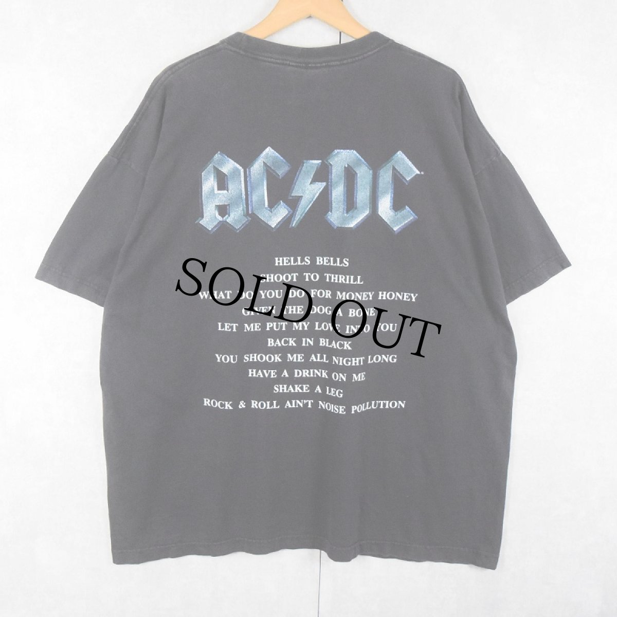 画像2: 2000's AC/DC "BACK IN BLACK" ロックバンドTシャツ BLACK XXL (2)