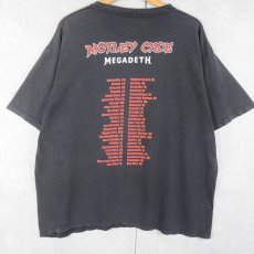 画像2: 2000's MOTLEY CRUE "MAXIMUM ROCK TOUR" ヘヴィメタルバンド ツアーTシャツ BLACK XL (2)