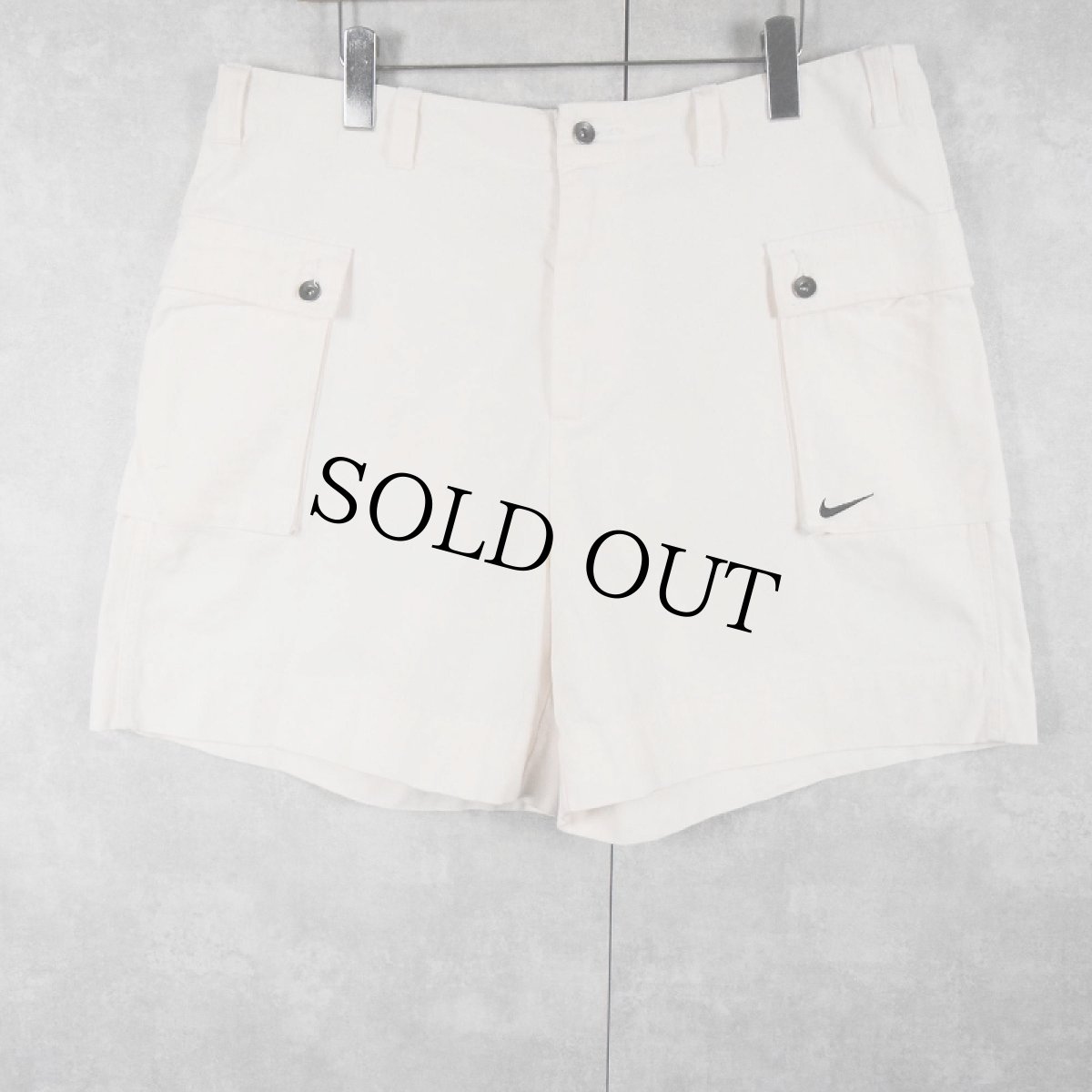 画像1: NIKE コットンカーゴショーツ W35 (1)