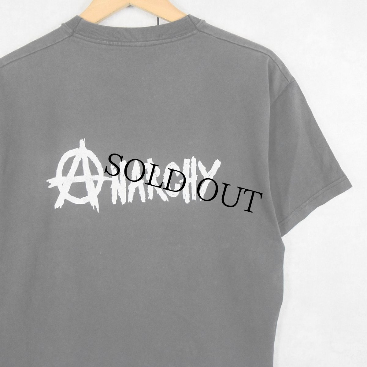 画像2: ANARCHY パンクロックバンド プリントTシャツ BLACK L (2)