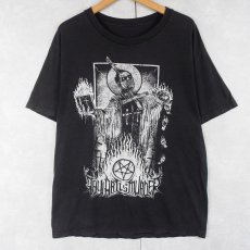 画像1: Thy Art Is Murder デスコアバンドプリントTシャツ BLACK (1)