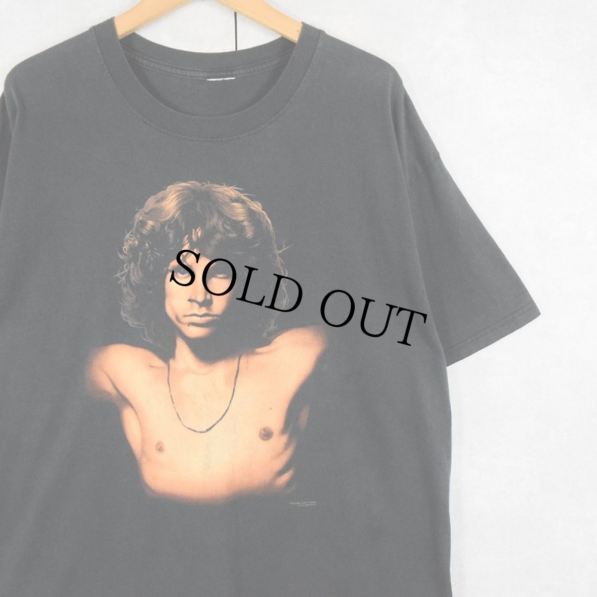 画像1: 2000's The Doors JIM MORRISON ミュージシャンプリントTシャツ BLACK (1)