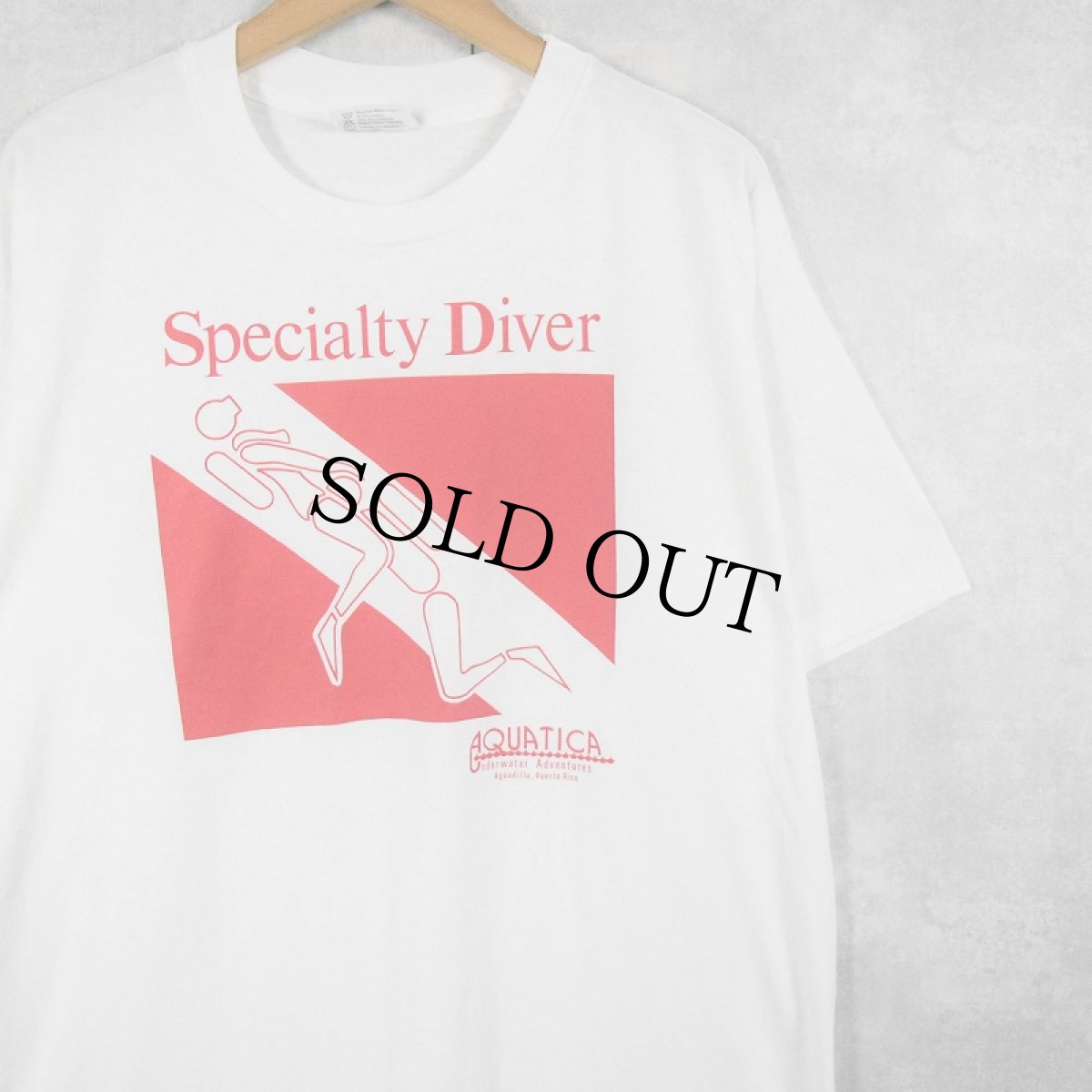画像1: 90's USA製 "Specialty Diver" エロプリントTシャツ XL (1)