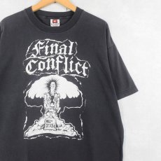 画像1: FINAL CONFLICT USA製 ハードコアパンクバンドTシャツ XL (1)