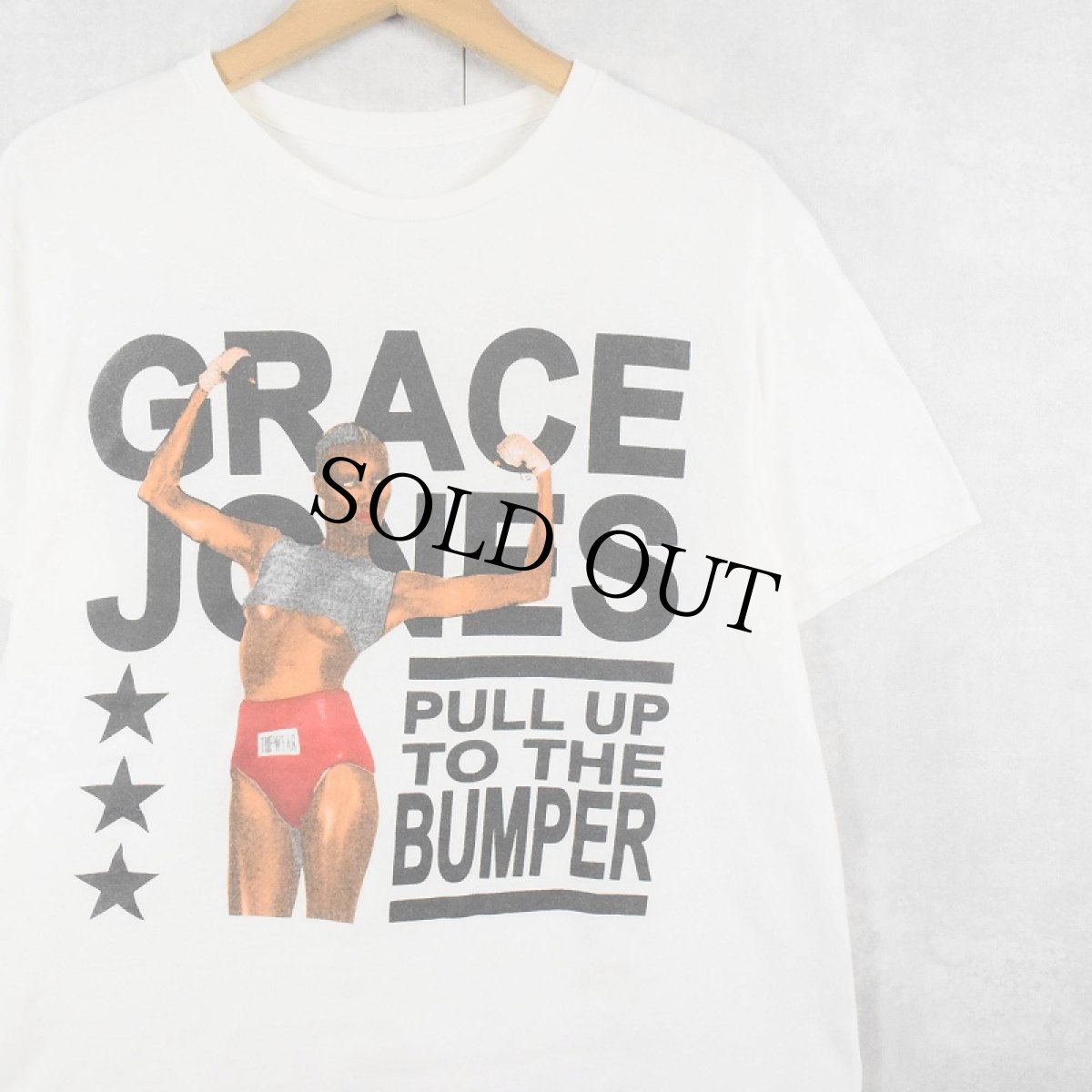 画像1: Grace Jones "PULL UP TO THE BUMPER" 歌手&女優プリントTシャツ (1)