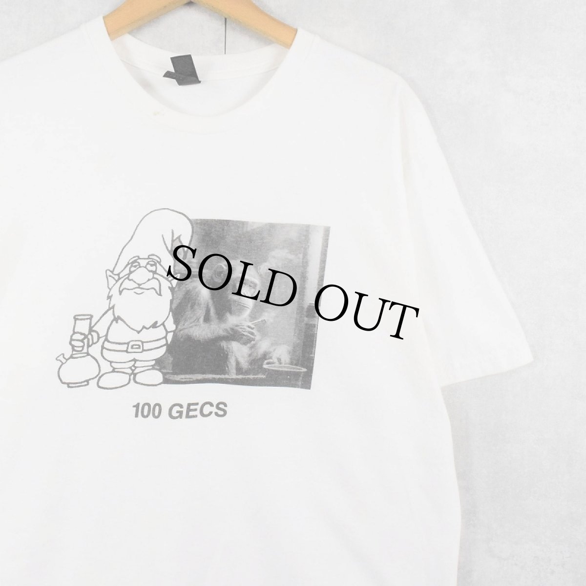 画像1: 100 GECS "100 gecs＋Nothing=EVERYTHING" カットオフ ハイパーポップデュオTシャツ L (1)