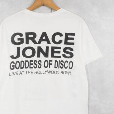 画像2: Grace Jones "PULL UP TO THE BUMPER" 歌手&女優プリントTシャツ (2)