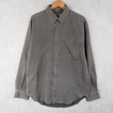 画像1: THE TERRITORY AHEAD シルク×コットン ボタンダウンシャツ M (1)
