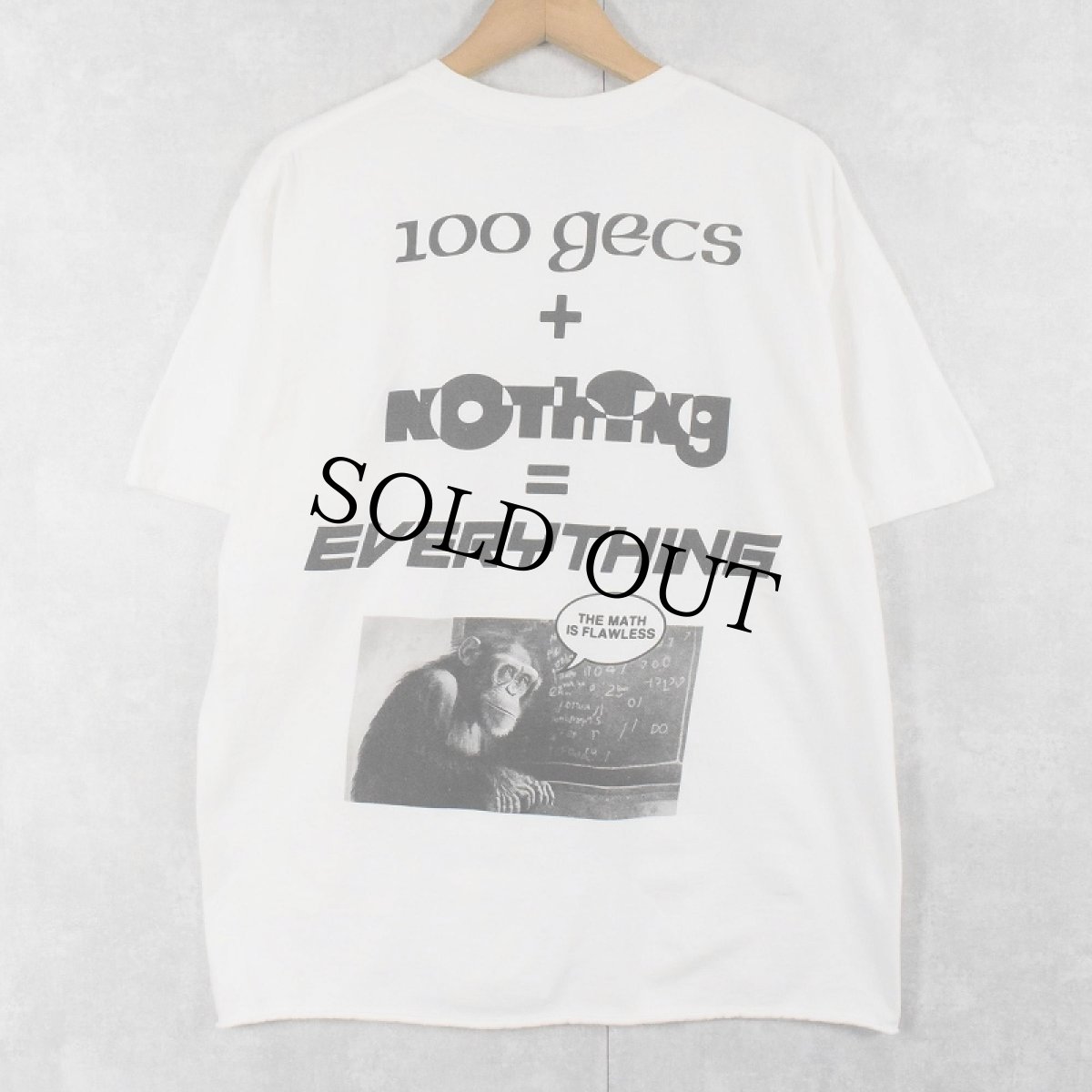 画像2: 100 GECS "100 gecs＋Nothing=EVERYTHING" カットオフ ハイパーポップデュオTシャツ L (2)