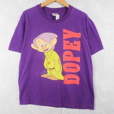 画像1: 90's Disney 七人の小人 "Dopey" キャラクタープリントTシャツ L (1)