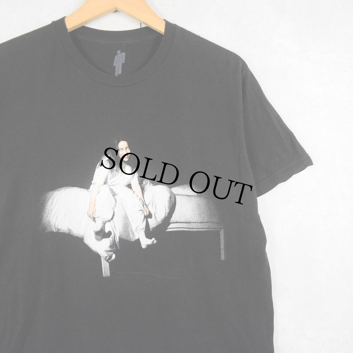 画像1: Billie Eilish "When We All Fall Asleep, Where Do We Go?" ミュージシャンフォトプリントTシャツ BLACK M (1)