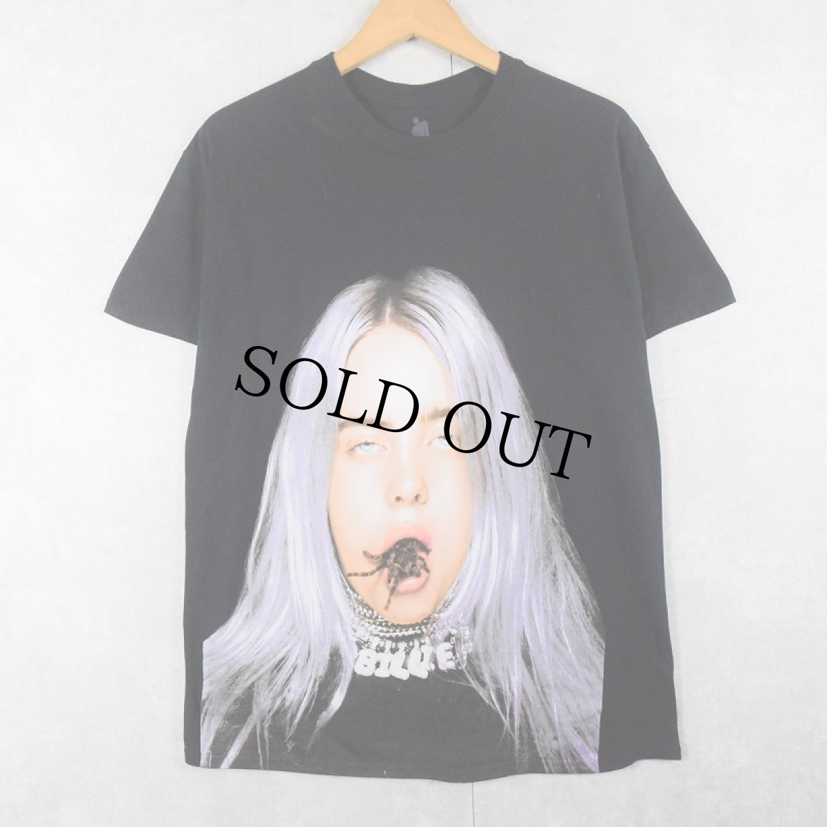 画像1: Billie Eilish "you should see me in a crown" ミュージシャンフォトプリントTシャツ BLACK M (1)