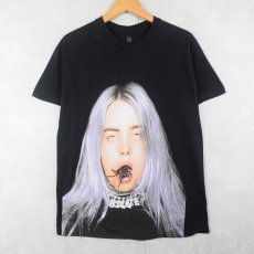 画像1: Billie Eilish "you should see me in a crown" ミュージシャンフォトプリントTシャツ BLACK M (1)