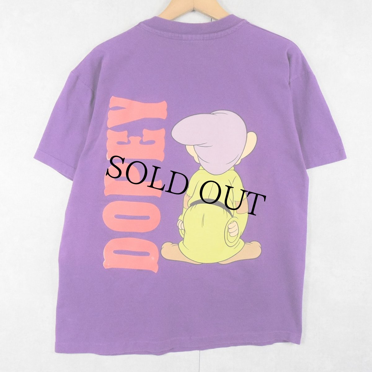 画像2: 90's Disney 七人の小人 "Dopey" キャラクタープリントTシャツ L (2)