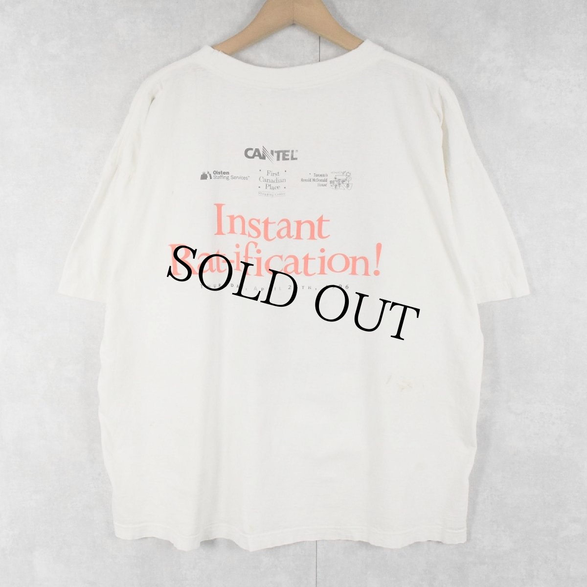 画像2: 90's "BAY STREET RAT RACE" イラストプリントTシャツ (2)