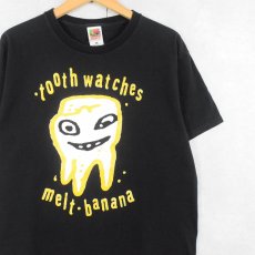 画像1: MELT BANANA "Tooth Watches" ロックバンドTシャツ BLACK M (1)