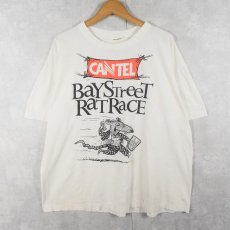 画像1: 90's "BAY STREET RAT RACE" イラストプリントTシャツ (1)