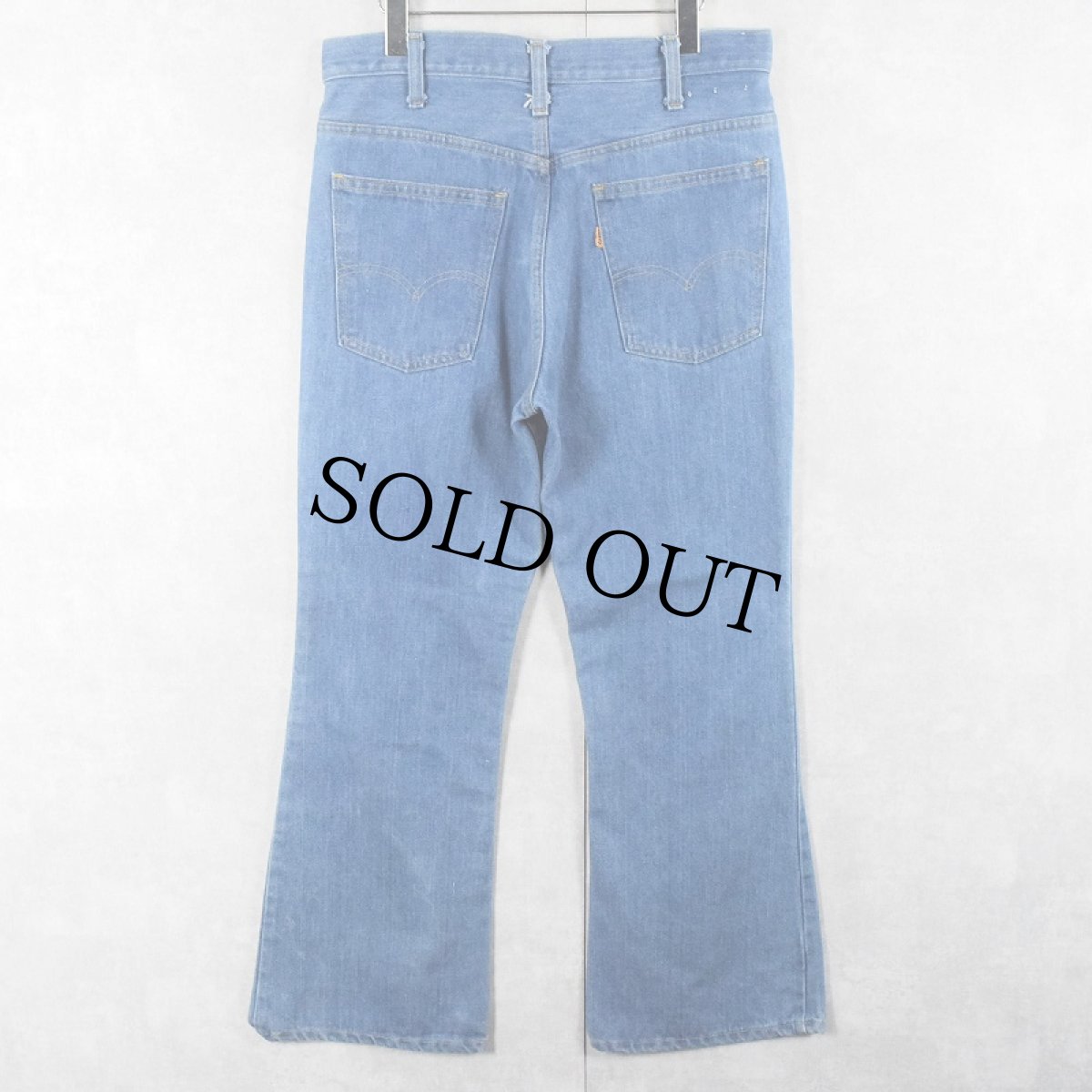 画像2: 70's Levi's 646 オレンジタブ ベルボトムデニムパンツ W32 (2)