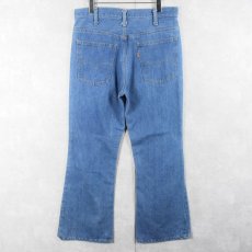 画像2: 70's Levi's 646 オレンジタブ ベルボトムデニムパンツ W32 (2)