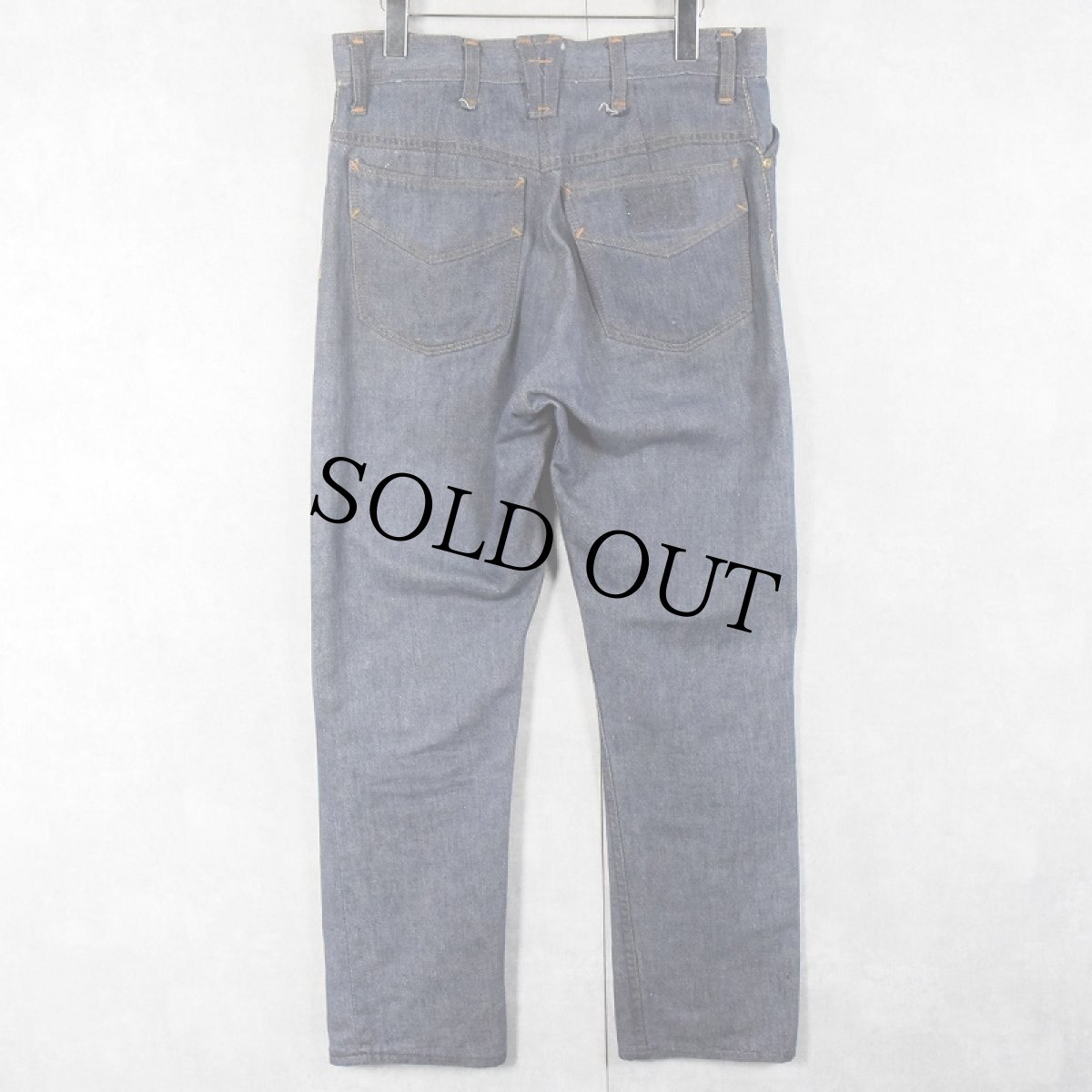 画像2: 〜70's ROEBUCKS "VAT-DYE" 5ポケットデニムパンツ W32 (2)