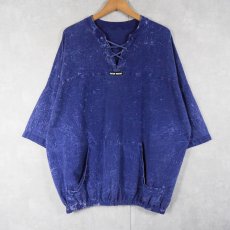 画像1: EZZE WEAR レースアップ プルオーバーシャツ (1)
