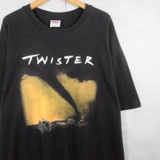 画像1: 90's TWISTER アクション映画 プリントTシャツ BLACK XL (1)