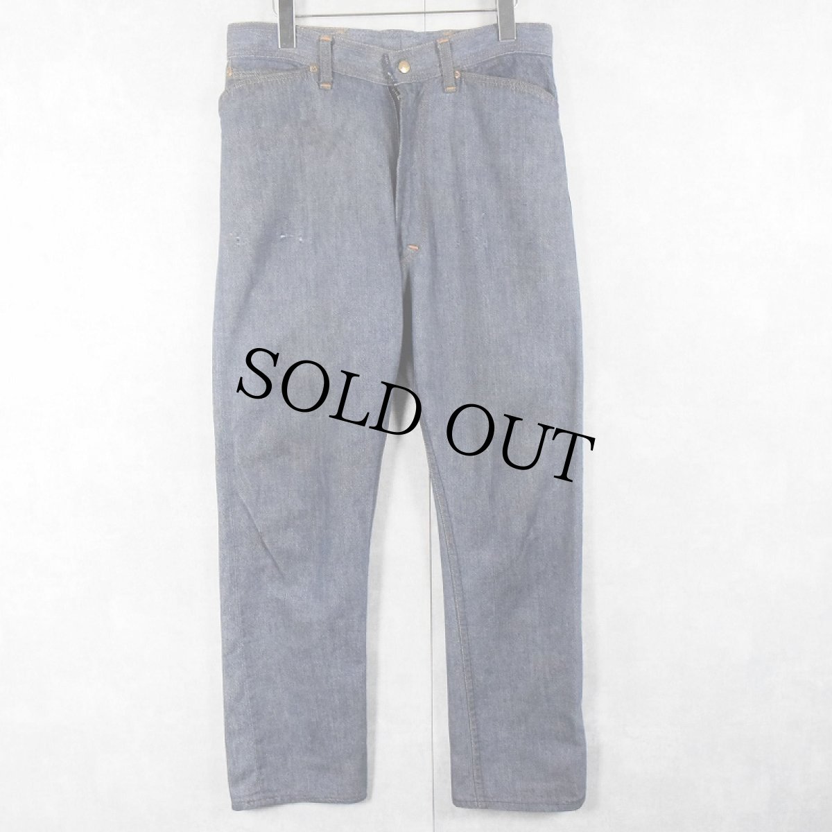 画像1: 〜70's ROEBUCKS "VAT-DYE" 5ポケットデニムパンツ W32 (1)