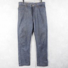 画像1: 〜70's ROEBUCKS "VAT-DYE" 5ポケットデニムパンツ W32 (1)