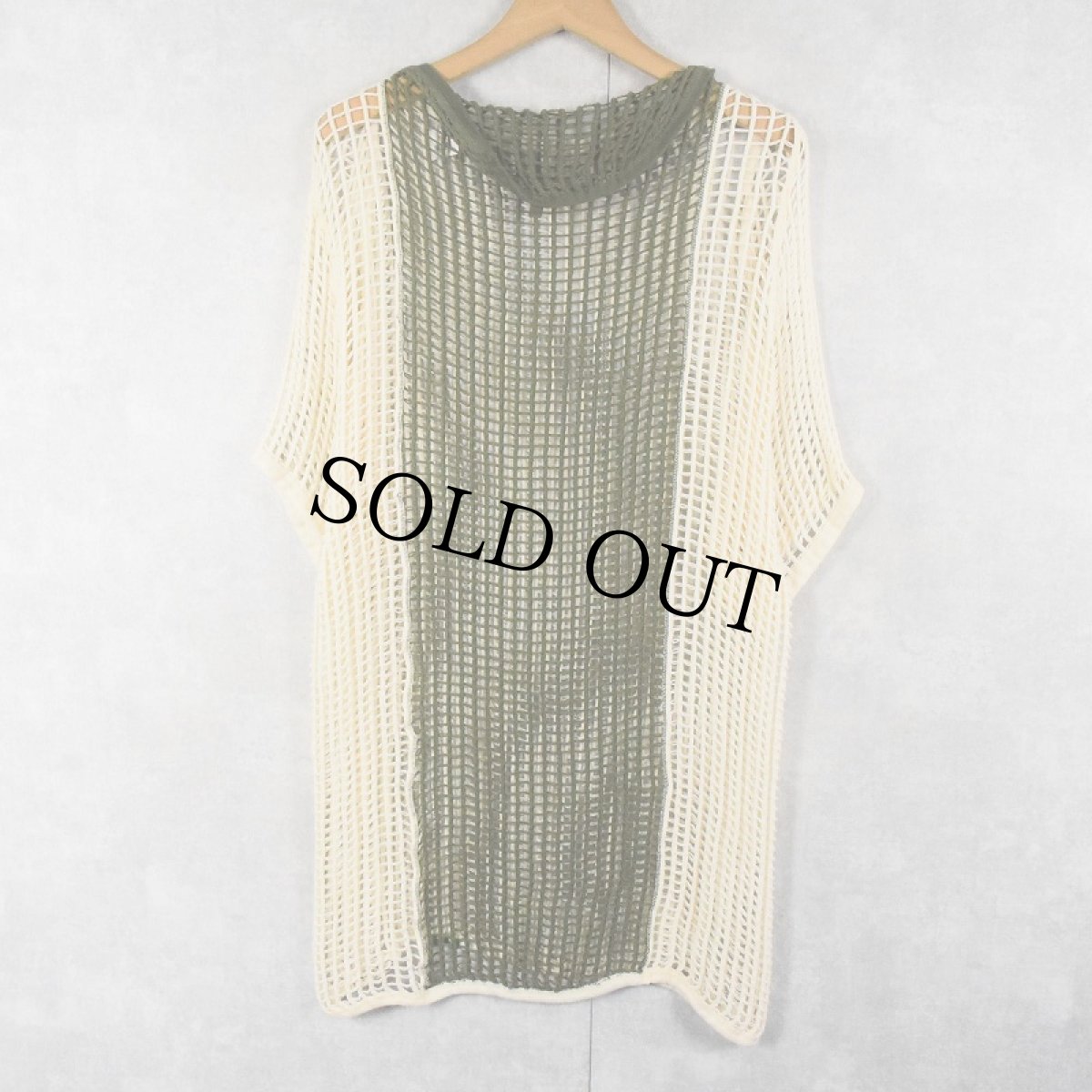 画像2: 80's〜 DANISH ARMY メッシュシャツ (2)