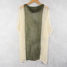 画像2: 80's〜 DANISH ARMY メッシュシャツ (2)