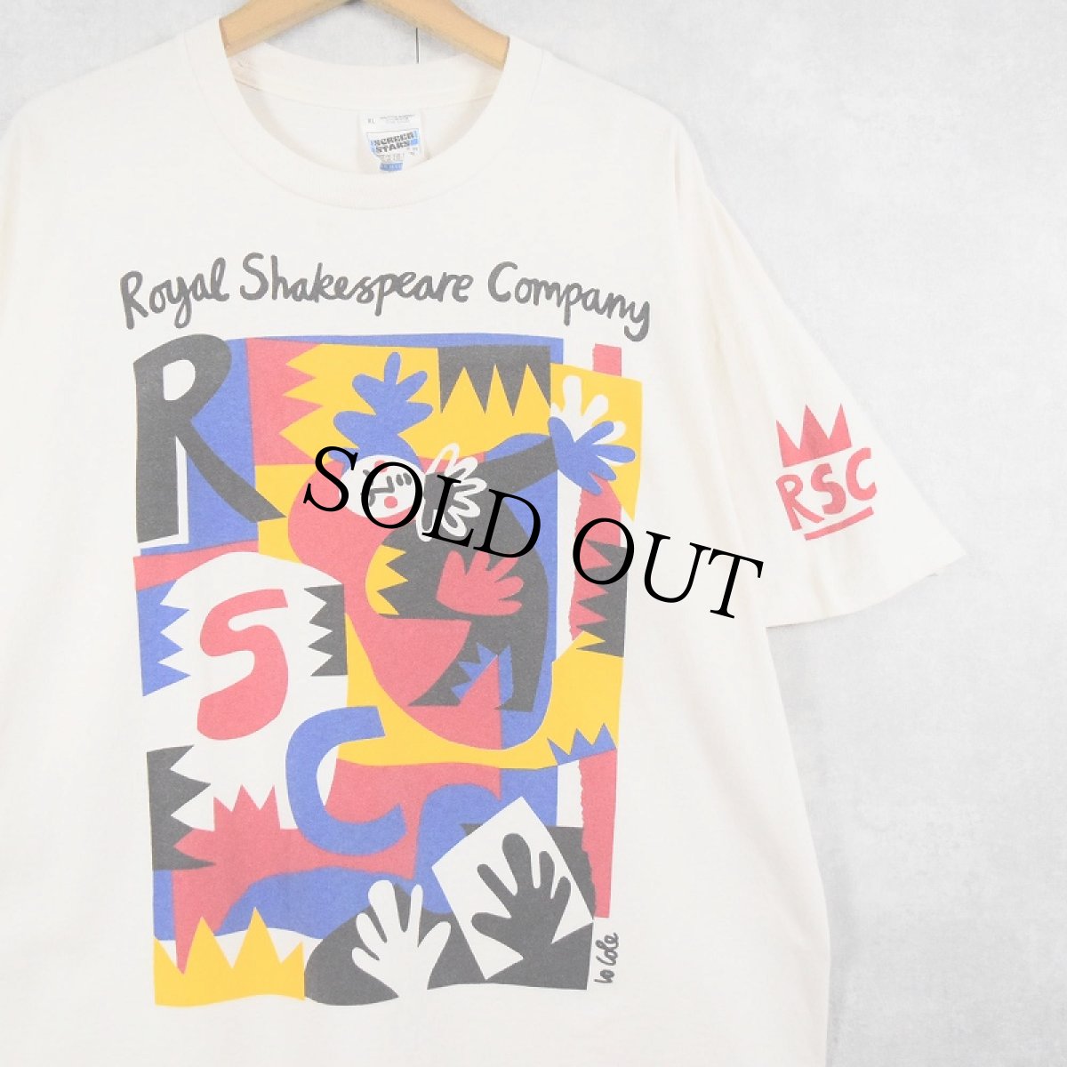 画像1: 90's Royal Shakespeare Company 劇団 プリントTシャツ XL (1)