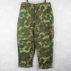 画像3: 60's U.S.ARMY ERDL迷彩 グリーンリーフ ジャングルファティーグジャケット/パンツ 5th SETUP MEDIUM-SHORT  (3)