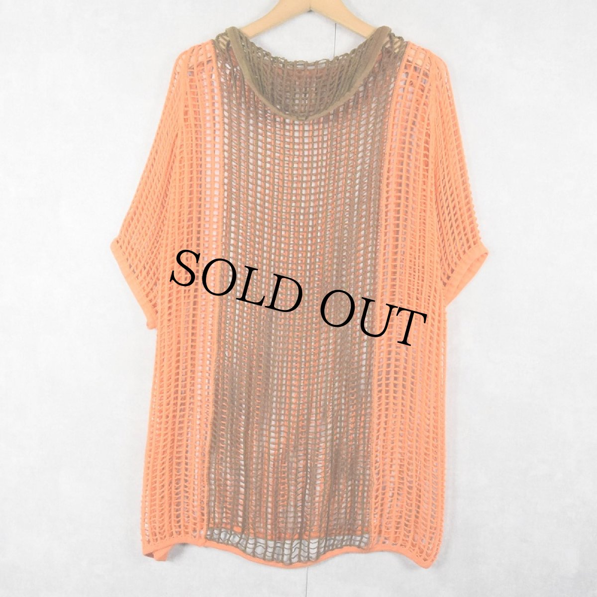 画像2: 80's〜 DANISH ARMY "OVER DYE" メッシュシャツ (2)