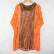 画像2: 80's〜 DANISH ARMY "OVER DYE" メッシュシャツ  (2)