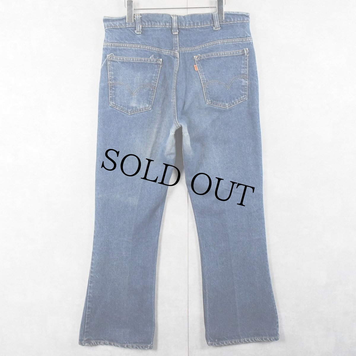 画像2: 70's Levi's 646 オレンジタブ ベルボトムデニムパンツ W35 (2)