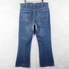 画像2: 70's Levi's 646 オレンジタブ ベルボトムデニムパンツ W35 (2)