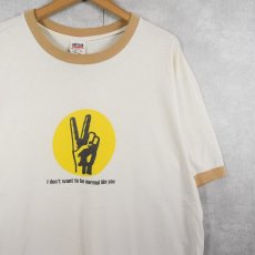 画像1: 90's Everclear USA製 ロックバンド ツアープリント リンガーTシャツ XL (1)