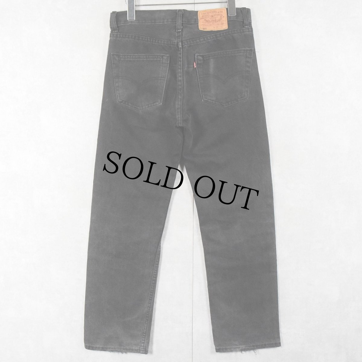 画像2: 90's Levi's 501 USA製 "サルファブラック" ブラックデニムパンツ W31 (2)