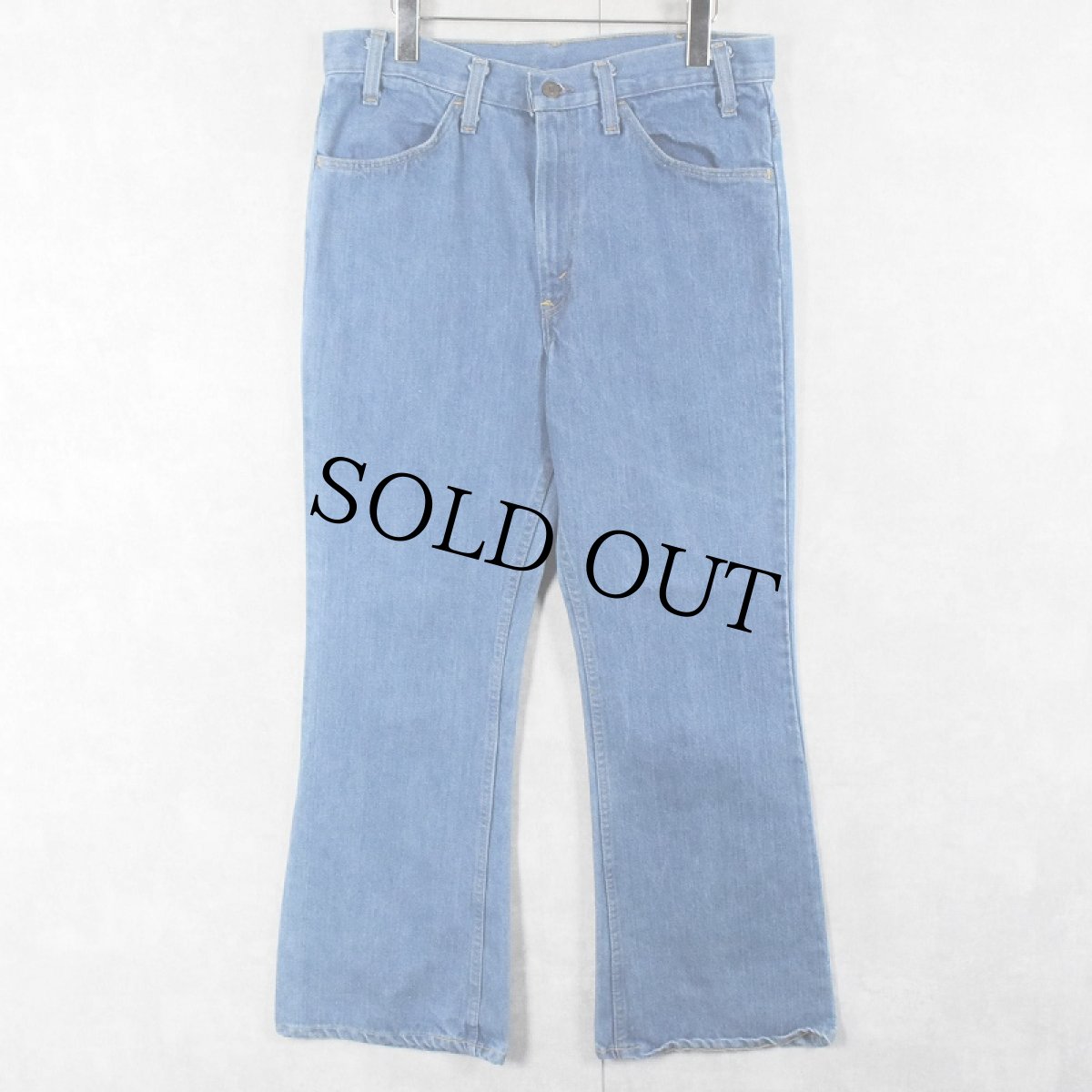 画像1: 70's Levi's 646 オレンジタブ ベルボトムデニムパンツ W32 (1)